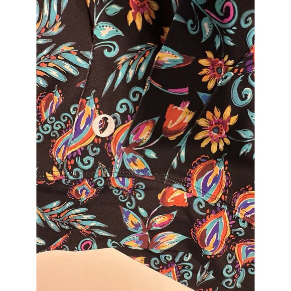 Dona Jo Ladies Sz XL Tennis Golf Pickleball skort Stretch Pull On Floral - Picture 3 of 9